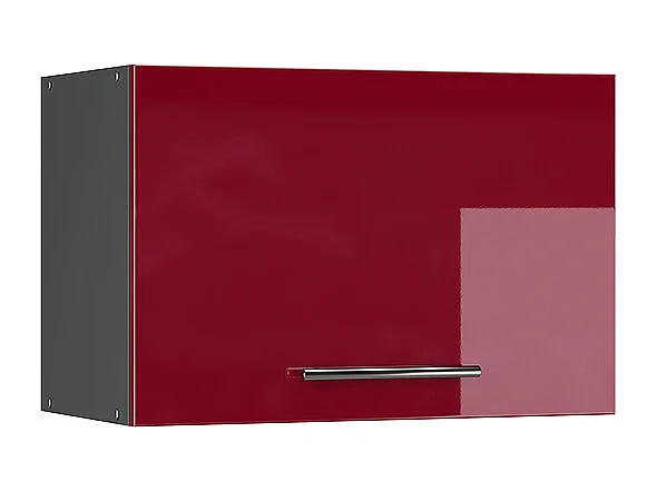 Elément haut de cuisine rouge bordeaux haute brillance 60x34.1x40 fame-line
