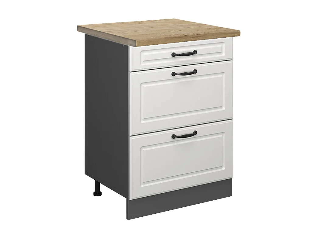 Mueble bajo de cocina blanco casa de campo 60x60x81.6 r-line