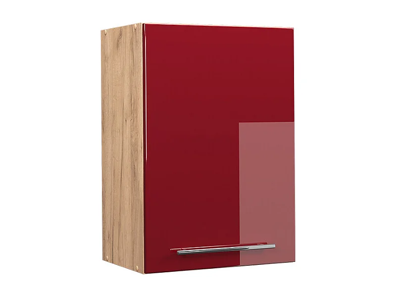 Pensile da cucina rosso bordeaux lucido 50x34.1x72 fame-line