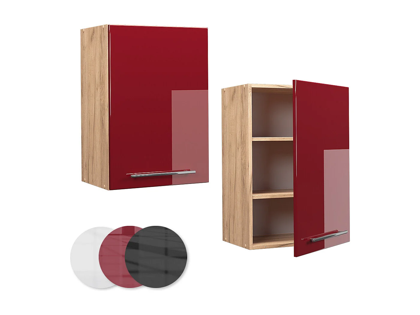 Hängeschrank bordeaux hochglanz 50x34.1x72 fame-line