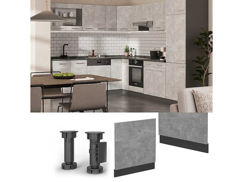 Frontpaneel beton 60x1.6x57.2 r-line