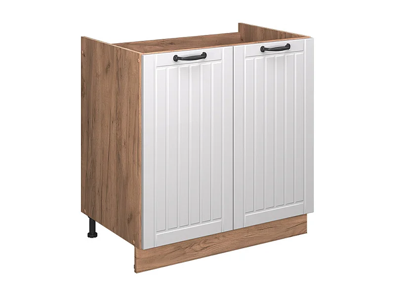 Wastafelkast wit landhuis 80x60x82 fame-line