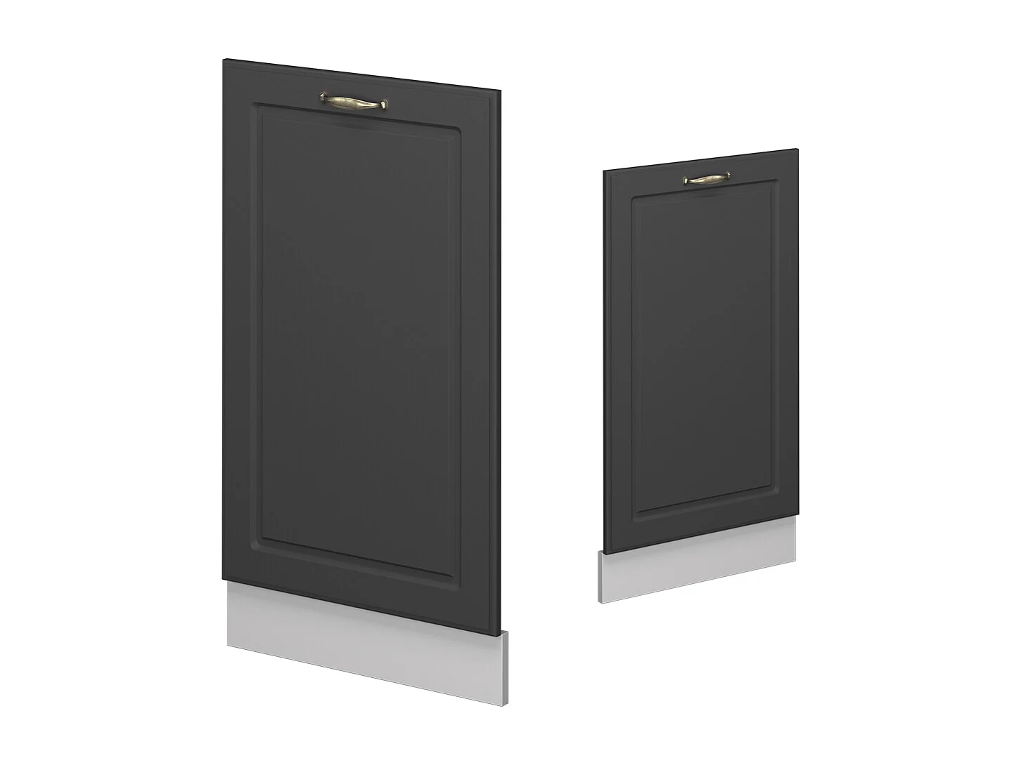 Panel frontal del lavavajillas antracita-oro landhaus 45x1.6x81.8 fame-line