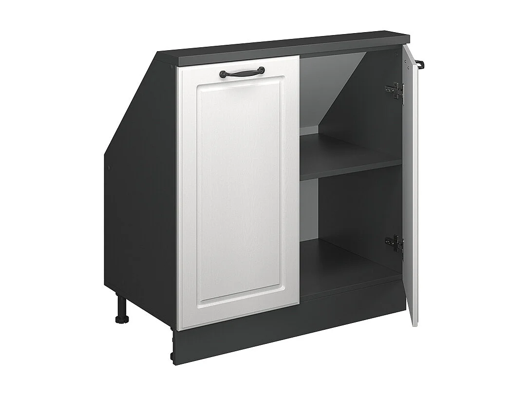 Armario de cocina para techo inclinado blanco casa de campo 80x46x81.6 r-line