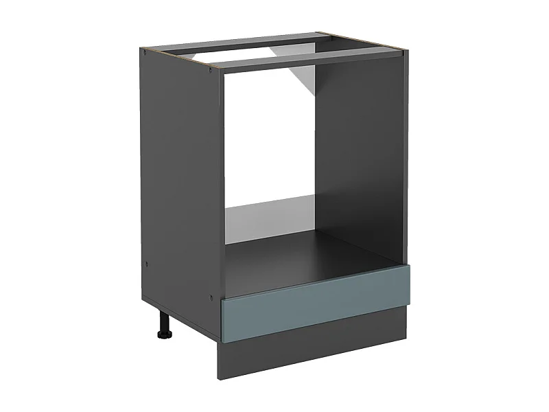 Meuble pour four bleu-gris 60x46x81.6 r-line