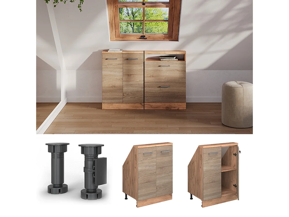 Meuble sous pente sonoma 60x46x81.6 r-line