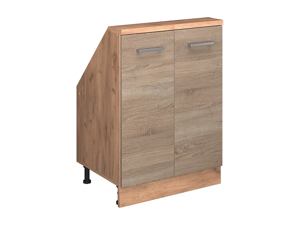 Køkkenskab til skrå væg sonoma 60x46x81.6 r-line