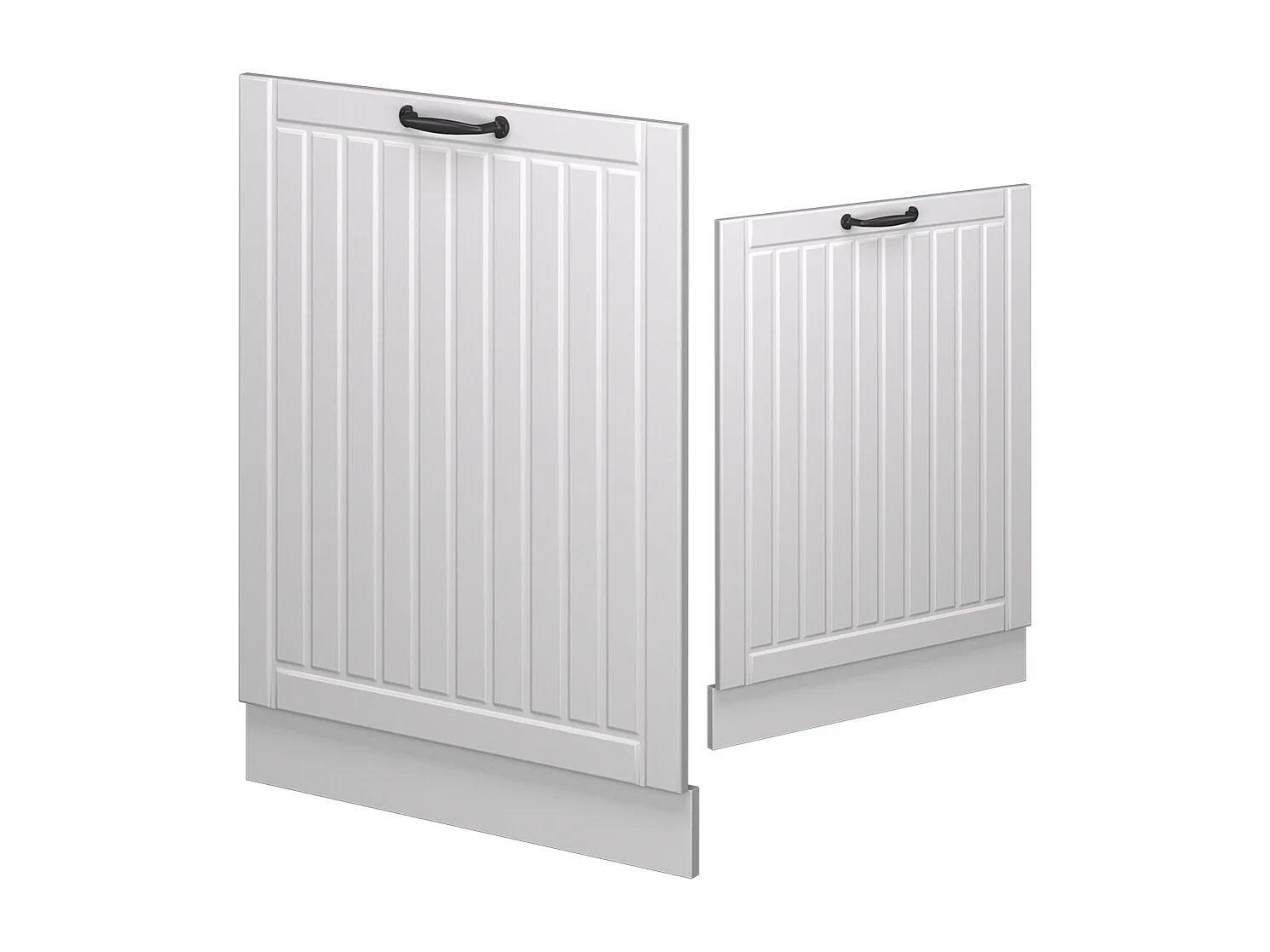 Façade de lave-vaisselle blanc campagne 60x1.6x81.8 fame-line