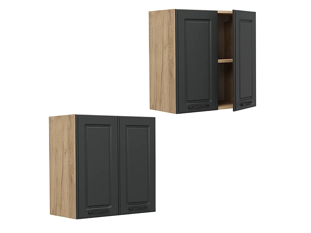 Wall cabinet anthracite country house 60x31x60 r-line