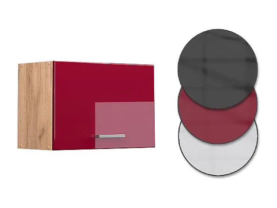 Hängeschrank rot hochglanz 60x31x40 r-line