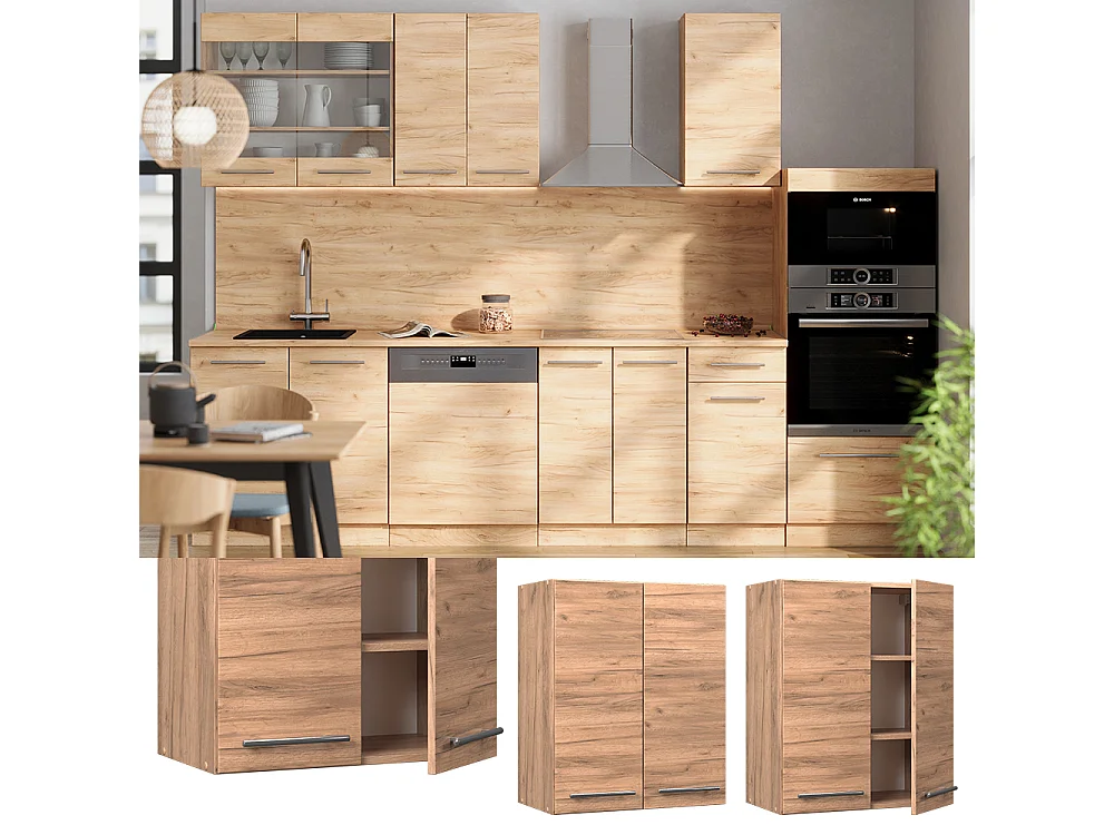 Armario colgante roble dorado 60x34.1x72 fame-line