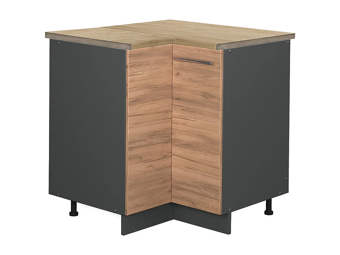 Meuble dangle chêne de force doré 80.5x60x82 fame-line