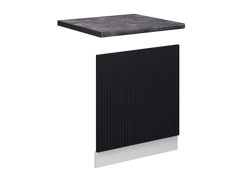 Panel frontal rayas negras 60x1.6x67.4 fame-line