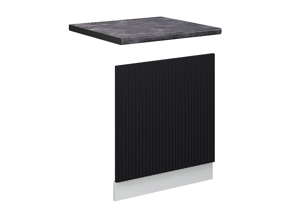 Panel frontal rayas negras 60x1.6x67.4 fame-line