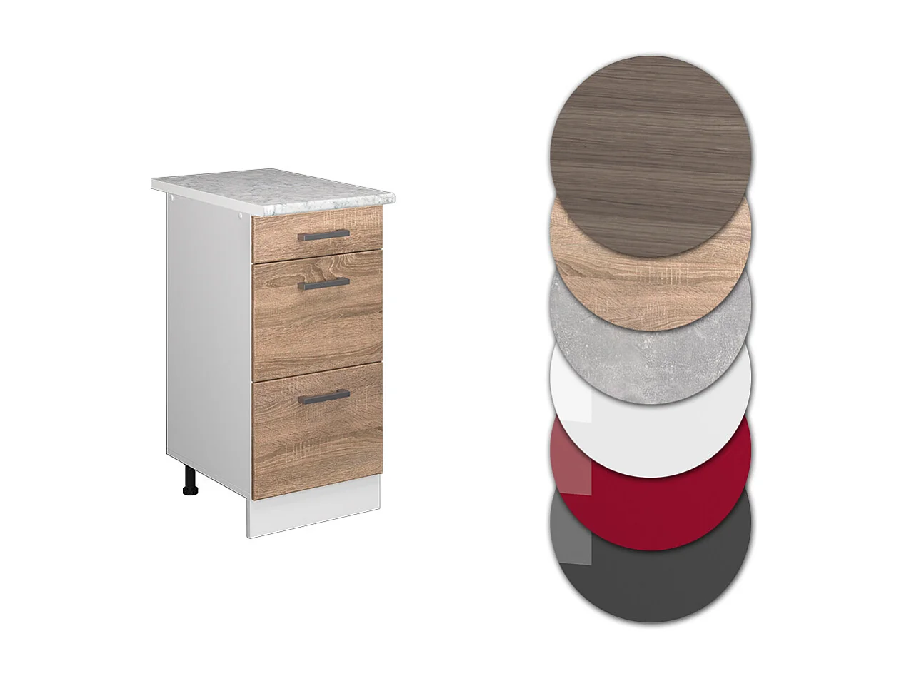 Meuble cuisine sonoma 40x60x81.6 r-line