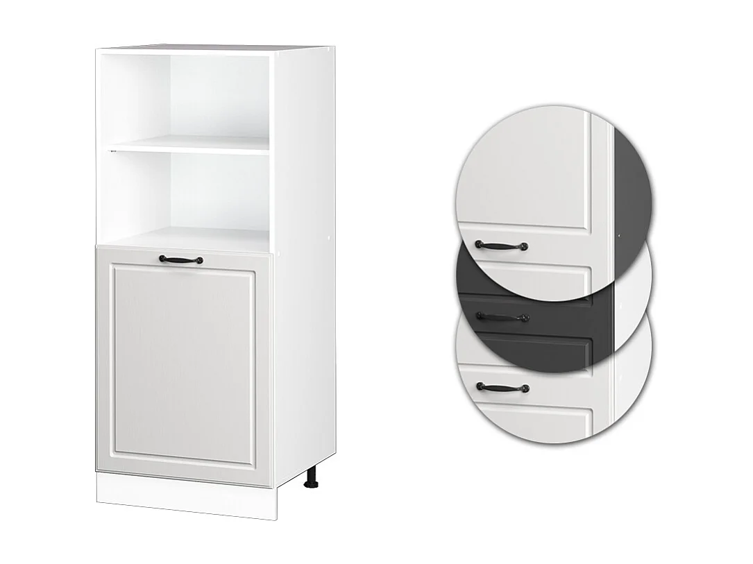 Meuble pour four blanc campagne 60x57x143 r-line