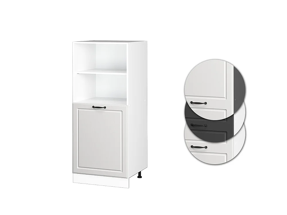 Oven housing cabinet white country house 60x57x143 r-line