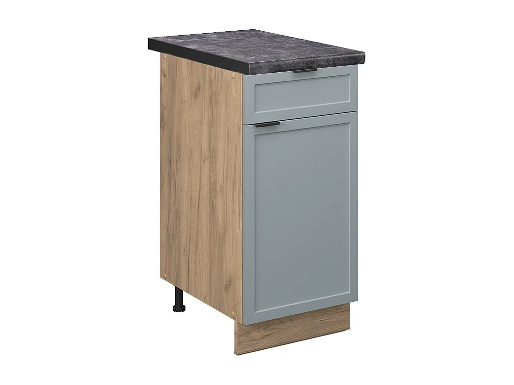 Meuble cuisine bleu clair-gris 40x60x82 fame-line