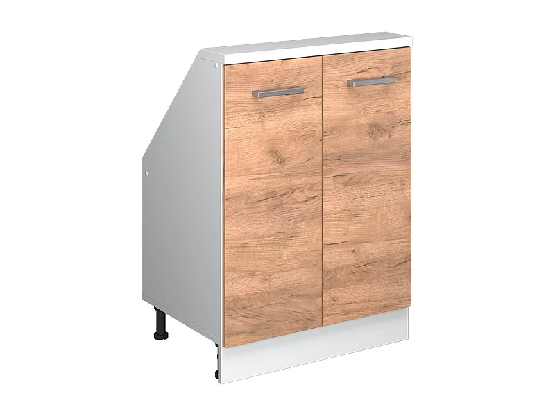 Küchenschrank für Dachschrägen goldkraft eiche 60x46x81.6 r-line