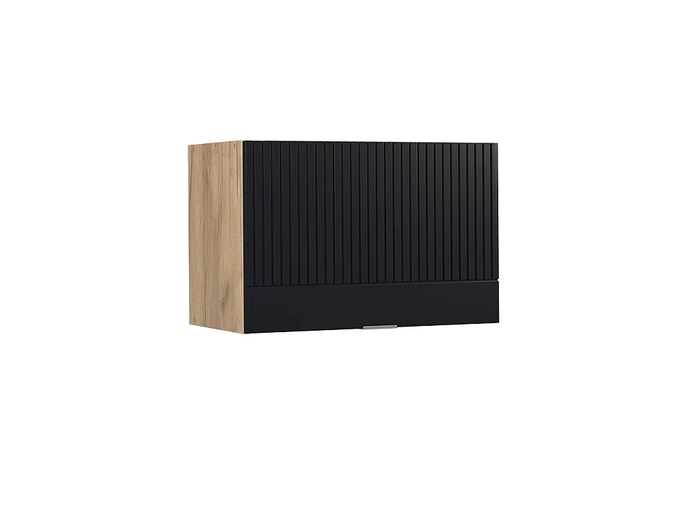 Elément haut de cuisine noir rayé 60x34.1x40 fame-line