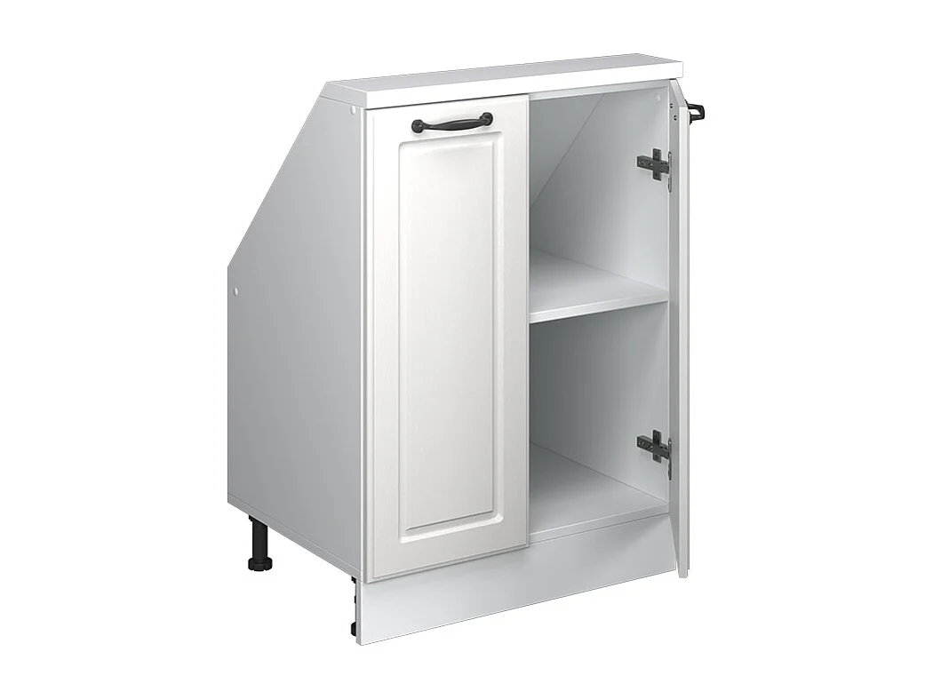 Mobile cucina sottotetto bianco casa di campagna 60x46x81.6 r-line