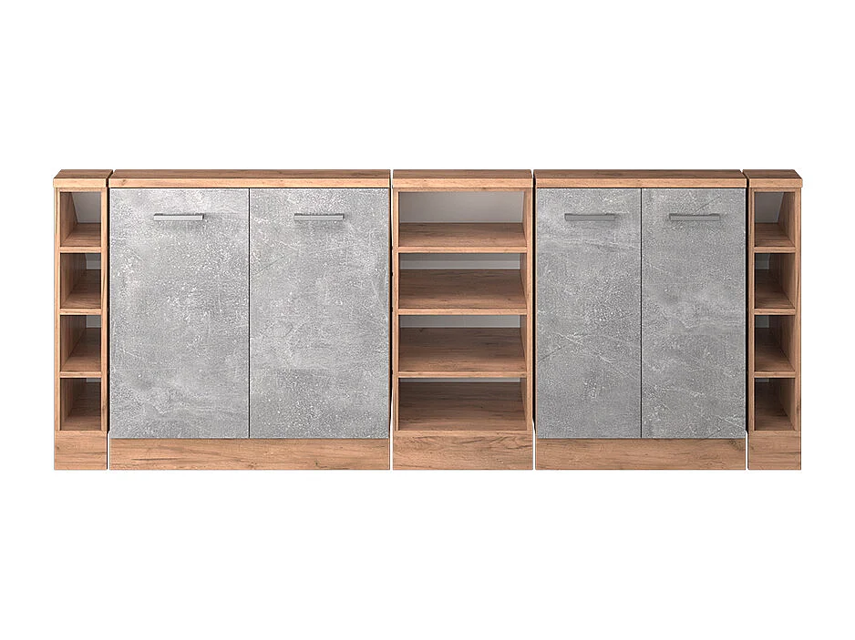 Meuble sous pente béton 210x46x81.6 r-line