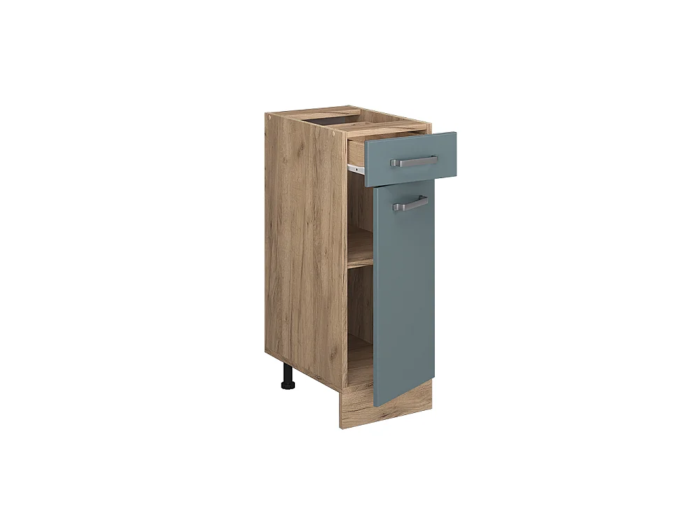 Mobiletto base per cucina grigio-blu 30x60x81.6 r-line