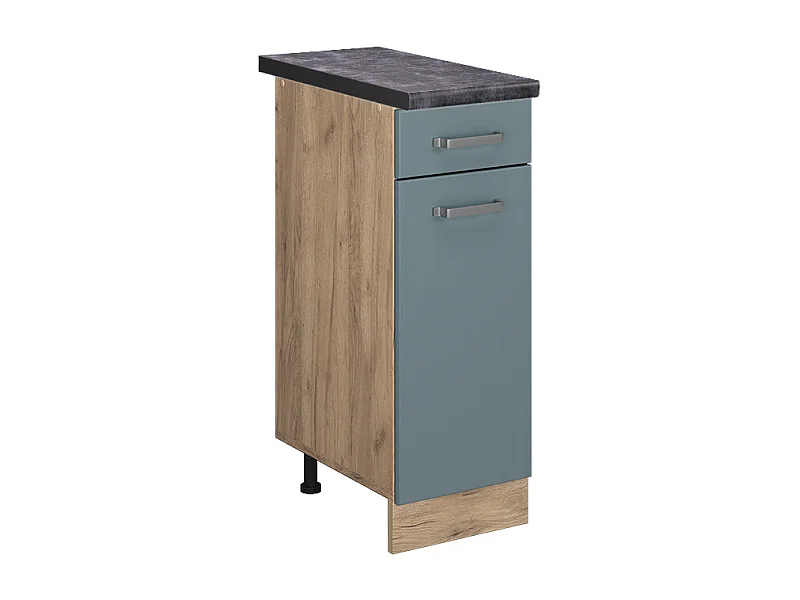 Szafka dolna do kuchni niebiesko-szary 30x60x81.6 r-line