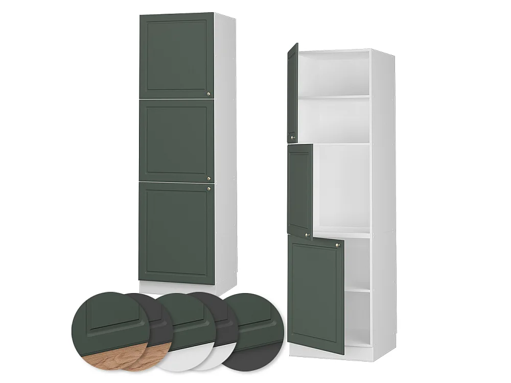 Meuble pour four vert or campagne 60x58x206.8 fame-line
