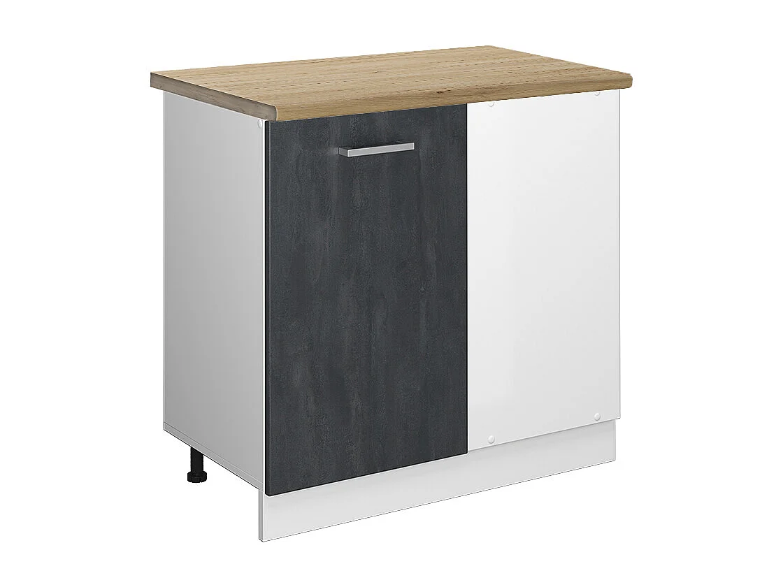 Meuble dangle béton noir 86x60x81.6 r-line