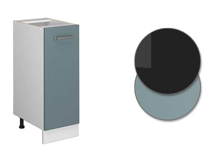 Armadio cucina dispensa alto grigio-blu 30x60x81.6 r-line