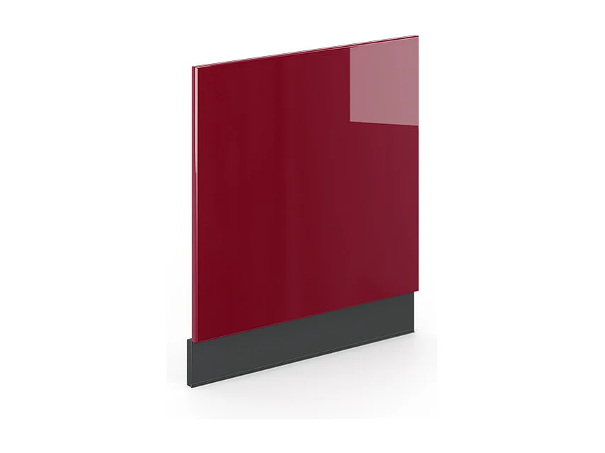 Façade rouge bordeaux haute brillance 60x1.6x67.4 fame-line