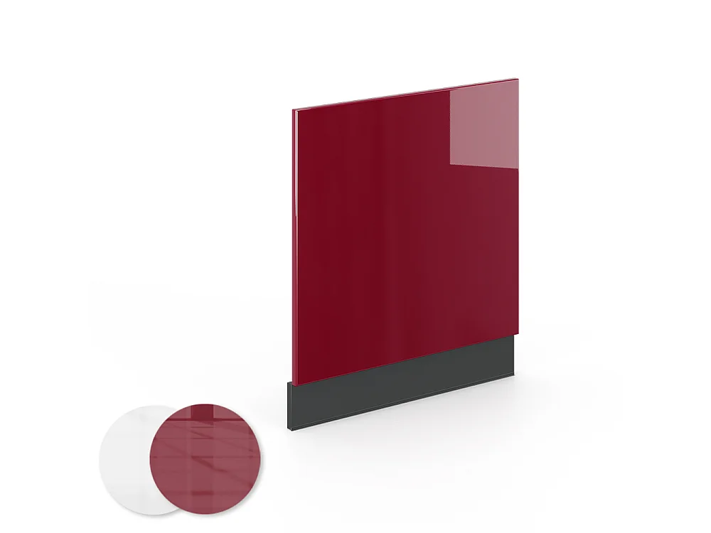 Frontblende bordeaux hochglanz 60x1.6x67.4 fame-line