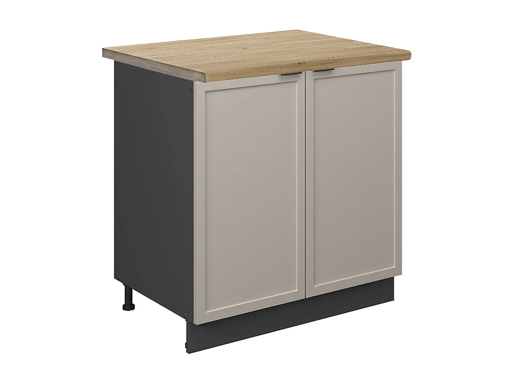 Meuble bas sous-évier grisbeige 80x60x82 fame-line