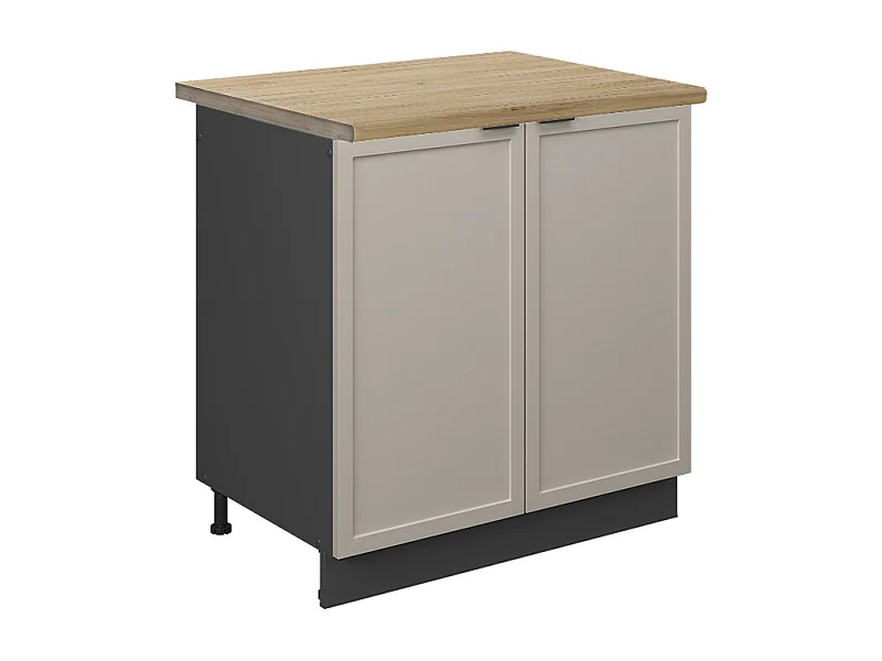 Meuble bas sous-évier grisbeige 80x60x82 fame-line