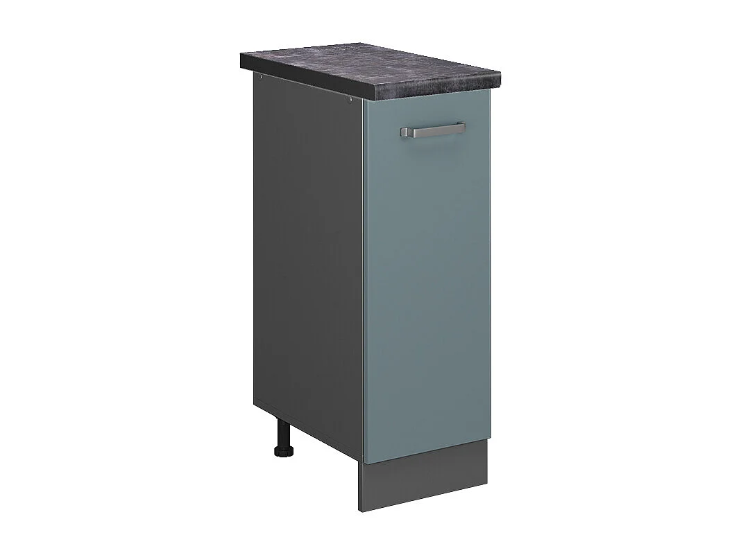 Meuble de cuisine bleu-gris 30x60x81.6 r-line