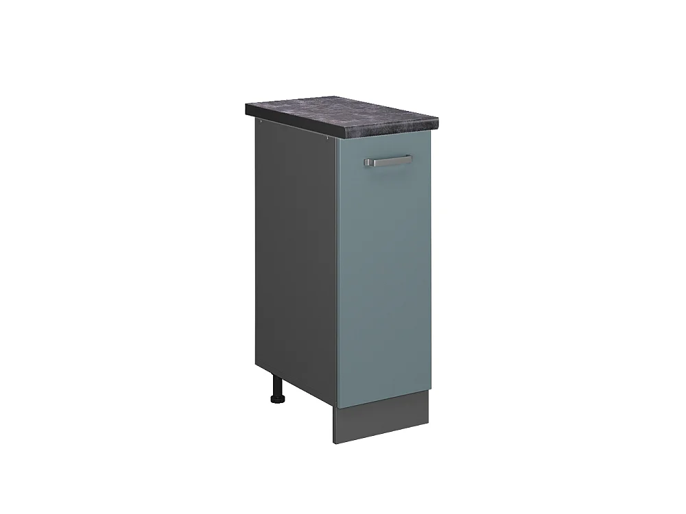 Meuble de cuisine bleu-gris 30x60x81.6 r-line