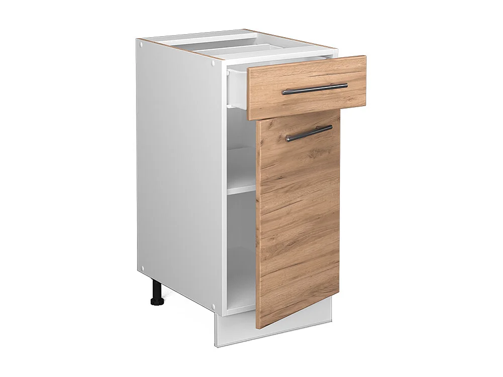 Mobiletto base per cucina quercia dorata 40x51.6x82 fame-line