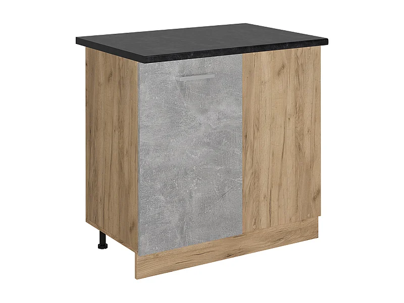 Mobile ad angolo cucina calcestruzzo 86x60x81.6 r-line