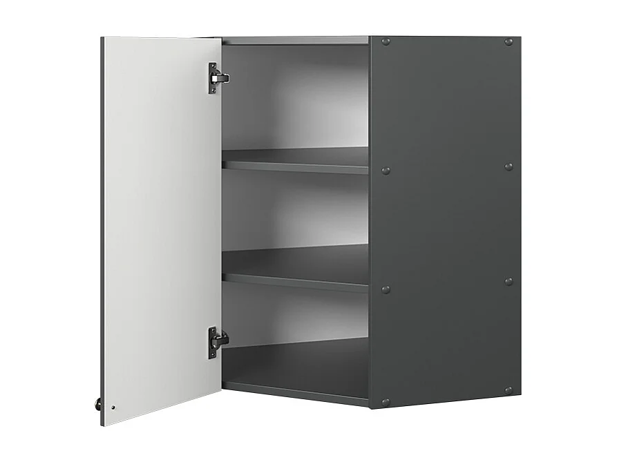 Armario colgante de esquina antracita-oro landhaus 57x34.1x72 fame-line