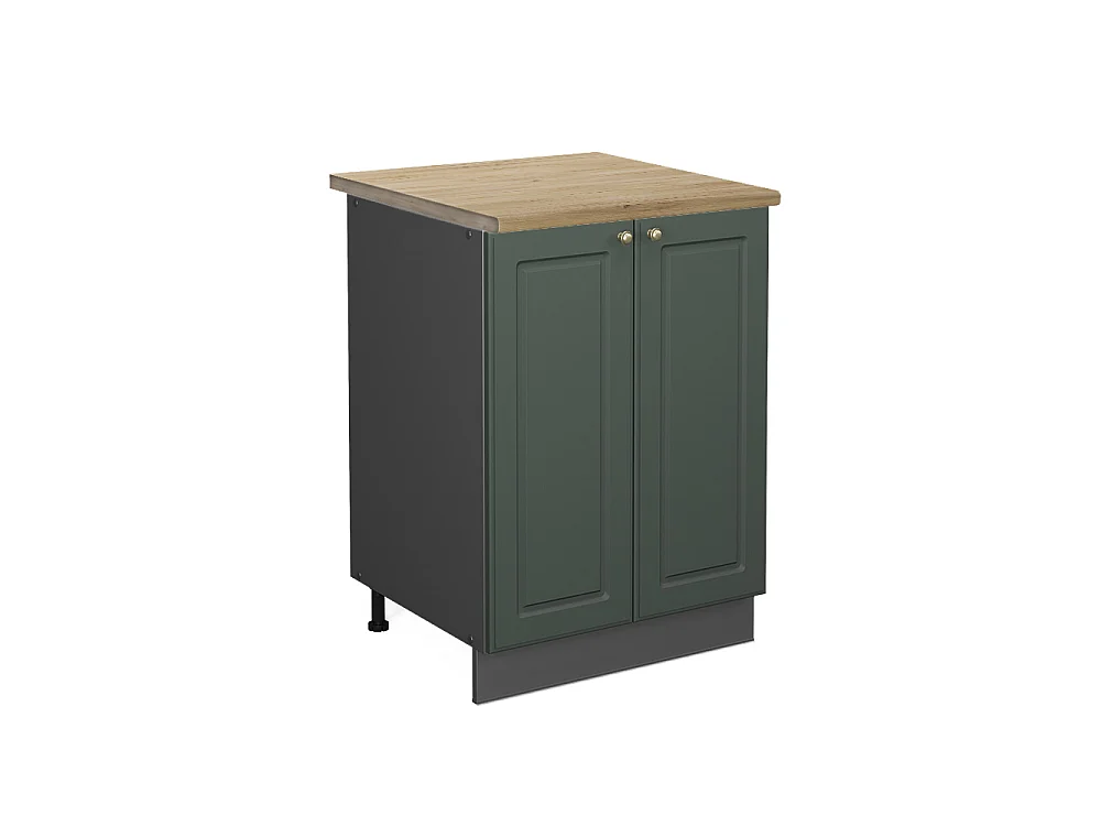 Meuble bas de cuisine vert or campagne 60x60x82 fame-line