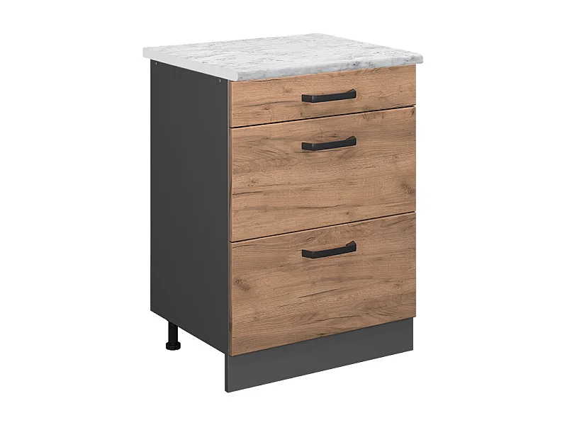 Meuble cuisine chêne de force doré 60x60x81.6 r-line