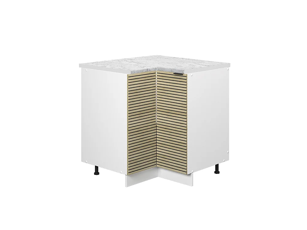 Hoekkast eiken paneel 80.5x60x82 fame-line