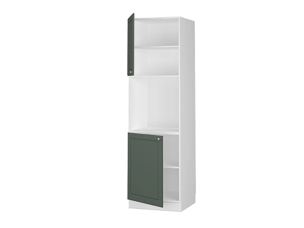 Armario para horno empotrado verde dorado casa de campo 60x58x206.8 fame-line