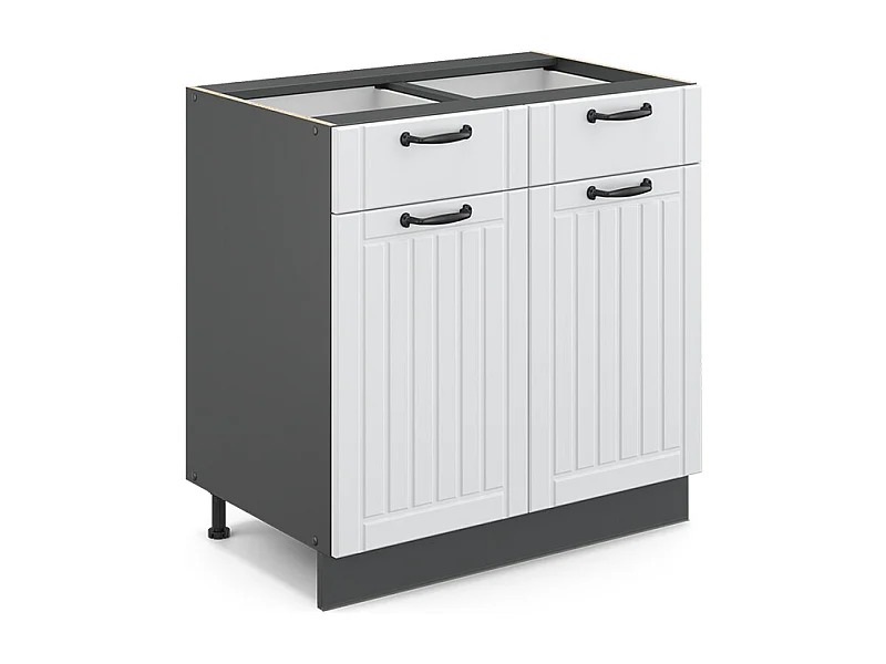 Mueble bajo de cocina blanco casa de campo 80x51.6x82 fame-line