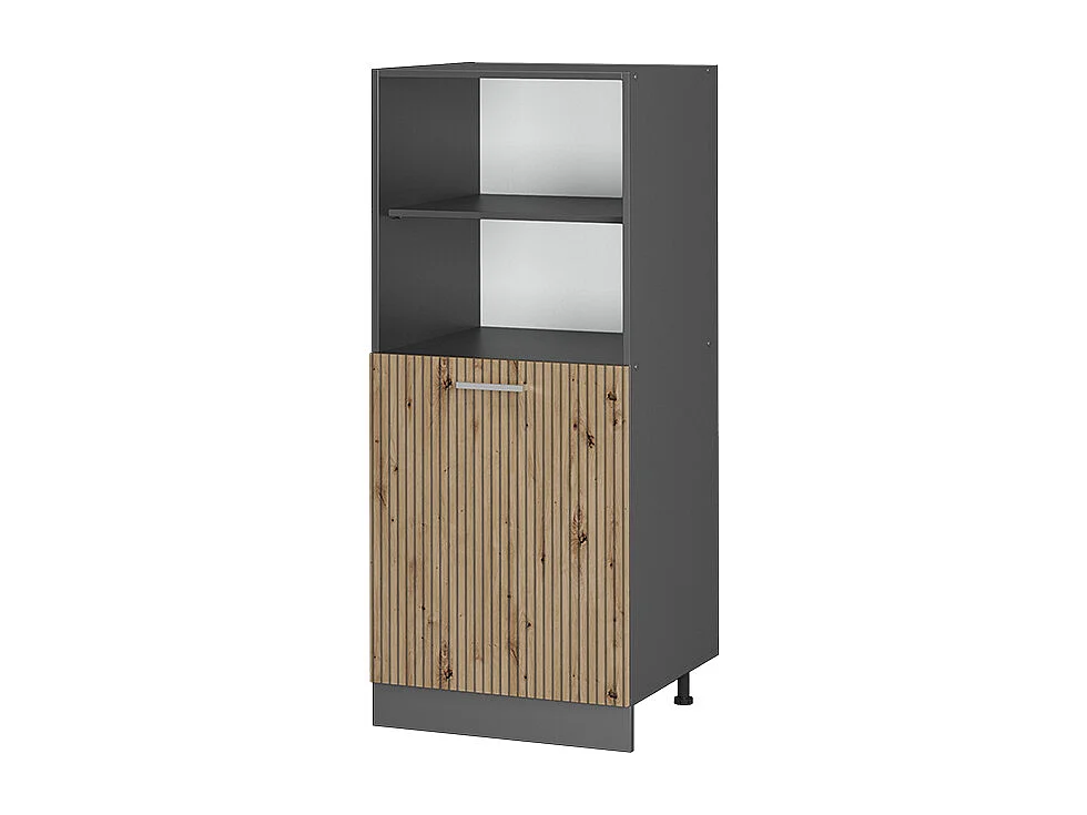 Armario para horno empotrado roble artesanal 60x57x143 r-line