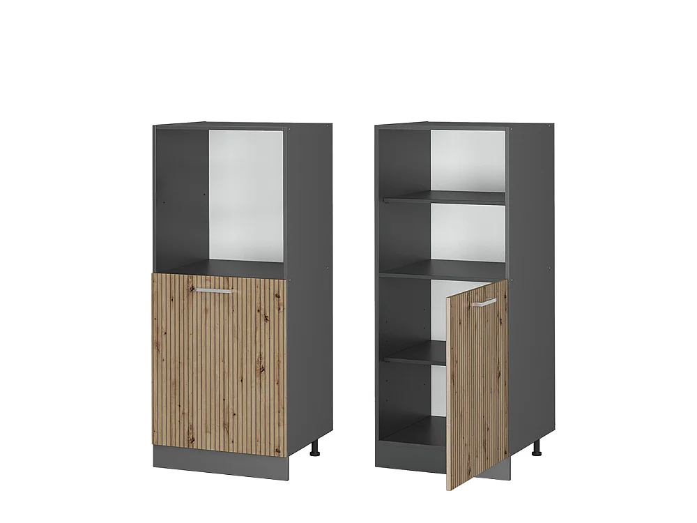 Meuble pour four chêne artisan 60x57x143 r-line