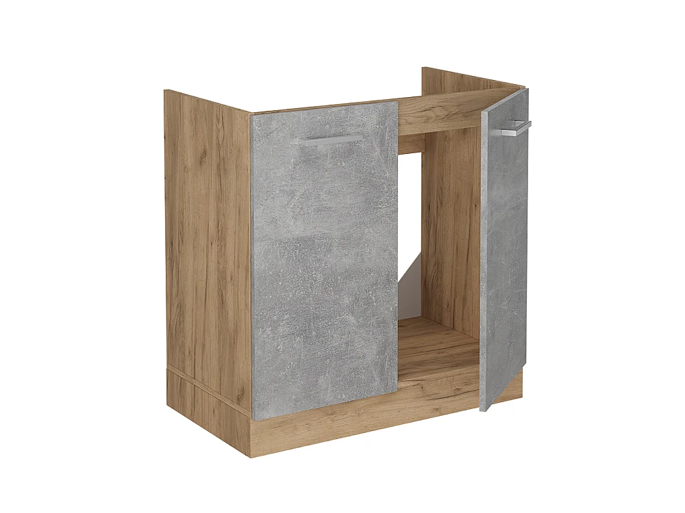 Meuble bas sous-évier béton 80x46x81.6 r-line