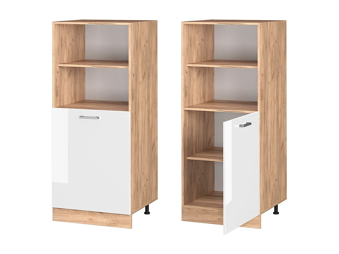 Mobile per forno da incasso bianco lucido 60x57x143 r-line