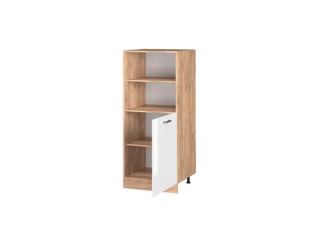 Meuble pour four blanc haute brillance 60x57x143 r-line